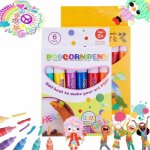 Stylos  dessin diy bubble popcorn - marque - assortis - feutre - enfant