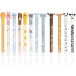 Stylos effa�ables lot de 12 stylos � bille effa�ables [6 bleus 6 noirs] gel effa�ables de 05 mm pour ...
