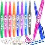 Stylos effaable - - 8 couleurs encre gel - pointe 05 mm - mixte