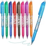 Stylos effaçables 8 couleurs - marque - modèle - encre gel - pointe fine - clip cap design Stylos effaçables 8 couleurs - marque - modèle - encre gel - pointe fine - clip cap design