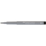 Stylo  encre - faber castell - pitt pen - gris - 4 brush plume - tanche et lumineux