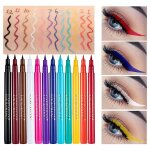 Stylo eyeliner liquide 12 couleurs pour maquillage des yeux