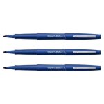 Stylo feutre - paper mate - flair original - lot de 3 - pointe moyenne - couleur bleu
