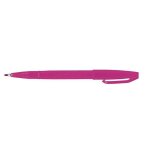 Stylo feutre - sign pen s520 - pointe acrylique 1 mm - encre r�sistante � leau - lot de 12 (rose)