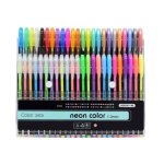 Stylos gel paillettes - m�tallique - 48 pcs - non toxique - id�al pour coloriage et arts cr�atifs