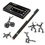 Stylo magntique noir fidget pen stylo magntique modulaire cratifs drle stylo cadeaux pour hommes ...