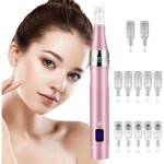 Stylo microneedling visage - zgeer - 12 cartouches de rechange - 5 vitesses - �cran lcd - chargement ...