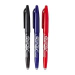 Stylos pilot frixion clicker 07 - rouge - effaable et rechargeable