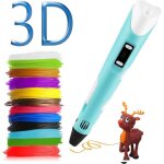 Stylo - plume 3d � impression3d avec 12 couleurs de filamentcompatible avec pla et abs�cran lcdtemp�rature ...