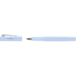 Stylo plume - faber - castell - grip 2010 harmony - plume fine - bleu ciel - rechargeable