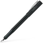 Stylo plume - faber - castell - grip 2011 - plume en acier inoxydable f - couleur noire - 1 pice