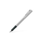 Stylo - plume - faber - castell - grip 2011 - pointe m - argent Stylo - plume - faber - castell - grip 2011 - pointe m - argent