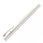 Stylo plume faber - castell grip blanc - enfant - mixte - plume - bleu - moyenne - non