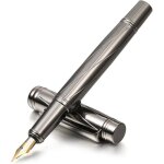 Stylo - plume de luxe en m�tal � pointe fine ultra r�sistant compatible avec cartouches dencre de 34 ...