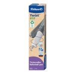 Stylo roller pelikan twist eco pour droitiers et gauchers - gris - pointe moyenne - assortiment dencre ...