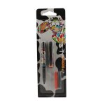 Stylo roller rollink vache + cartouches dencre