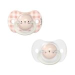 Suavinex lot de 2 sucettes�phosphorescentes sx pro 6 / 18 mois night&amp day lapin