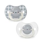Suavinex lot de 2 sucettes�phosphorescentes sx pro 6 / 18 mois night&amp day ours