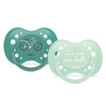 Dodie sucette anatomique + 18m bleu lot de 2