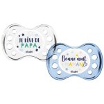 Sucette anatomique nuit + 6m dodie - lot de 2 - silicone - bleu - je rve