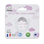 Sucette dannonce physiologique 0 - 6 mois - ma p?tite soeur arrive - pour annoncer votre grossesse de ...