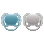 Sucettes - avent sucettes ultra douce 6 - 18 m (couleur : bleu vert / gris)