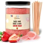 Sucre barbe  papa fraise 12 kg + 50 btonnets de 30cm (offerts)