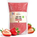 Sucre barbe  papa fraise 500 gr ( arme et colorant naturel) poudre barbapapa pour machine
