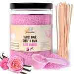Sucre barbe  papa rose vanille 12 kg poudre barbapapa pour machine + 50 btonnets de 30cm (offerts) ...