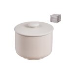 Sucrier en c�ramique blanche �95 x 85 cm