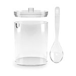 Sucrier grand cylindre avec cuillre - balvi - acrylique - adulte