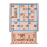 Sudoku jeu de plateau de puzzle en bois avec tiroir jouets ducatifs enfants