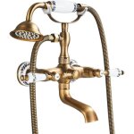 Junsottor robinet de baignoire douche mitigeur baignoire retro avec poignée thermostatique en porcelaine ... Junsottor robinet de baignoire douche mitigeur baignoire retro avec poignée thermostatique en porcelaine ...