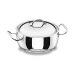 Casserole - lacor - modle avec couvercle inox - capacit 9 l -  32 cm - acier inoxydable 18 / 10