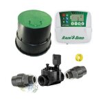 Kit darrosage automatique - rain bird - 1 zone - programmateur 4 zones - �lectrovannes 24v - arrosage ...