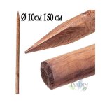 Suinga - tuteur darbre Ø10 cm x 150cm poteaux bois ronds avec pointes palissades piquets de fixation ... Suinga - tuteur darbre Ø10 cm x 150cm poteaux bois ronds avec pointes palissades piquets de fixation ...