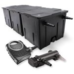 Sunsun kit complet: cbf - 350c filtre de bassin jusqu 90000 l biologiq