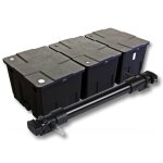 Sunsun kit complet: cbf - 350c filtre de bassin jusqu� 90000 l biologique cuv - 672 lampe uv uvc clarificateur ...