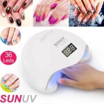 Sunuv s�che ongles vernis lampe led uv source 48w electrique portable �cran lcd pour nail art pour tous ...