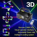 Suny dmx 3d effect 400mw rgb laser for show dj music bar party light - tdm - rgb400