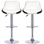 Supfine lot de 2 chaises de bar tabouret de bar pivotants hauteur r�glable chaises haute bar moderne ...