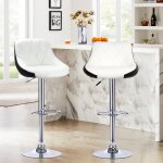 Supfine lot de 2 tabourets de bar en similicuir hauteur r�glable de 84 cm � 104 cm chaises de bar assise ...