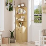 Supfine �tag�re dangle biblioth�que � 5 niveaux avec porte et tiroir de rangement pour chambre entr�e ...