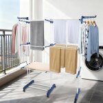 Supfine s�choir � linge tour de s�chage extensible �tendoir vertical 3 niveaux �tendoir � linge pliable ...