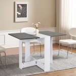 Supfine table � manger pliable - table de cuisine pour petits espaces - 1025 � 76 � 73cm - pour 1 � 4 ...