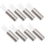 Supports � ma�s en acier inoxydable 8 pi�ces pics � ma�s poign�e ronde fourchettes de barbecue durables ...