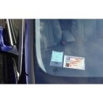Support adhsif carte mobilit inclusion vignette coller pare - brise