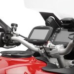 Support en aluminium anodis et acier inoxydable pour la fixation des gps garmin zumo (345lm 390lm 395lm ...