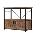 Support pour aquarium meuble en bois et m�tal r�sistant avec rangement aquarium terrarium de tortue et ...
