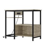 Support aquarium avec prises �lectriques meuble m�tal et bois 4 �tag�res pour aquarium 93x48x78 cm gris ...